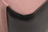 Authentic GUCCI Vintage Shoulder Hand Bag Purse Canvas Leather 77112 Pink 2294I