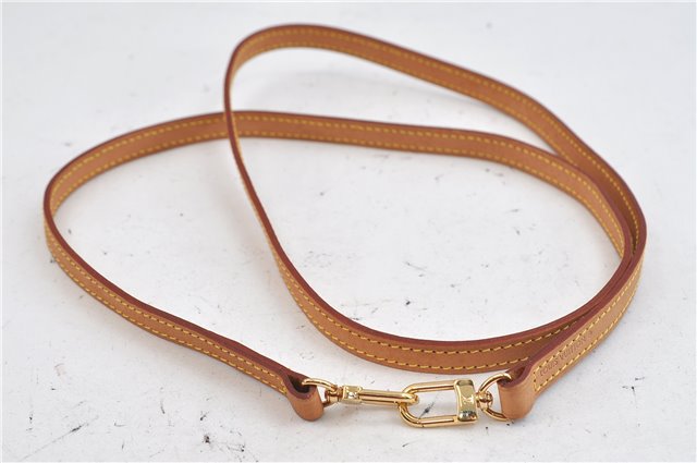 Authentic Louis Vuitton Leather Shoulder Strap Beige 45.7