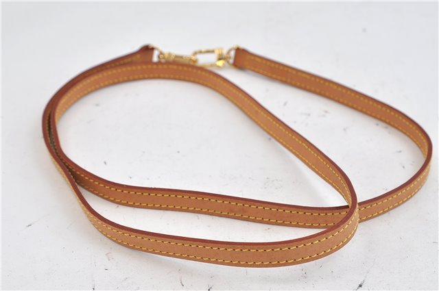 Authentic Louis Vuitton Leather Shoulder Strap Beige 45.7