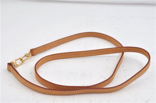 Authentic Louis Vuitton Leather Shoulder Strap Beige 45.7