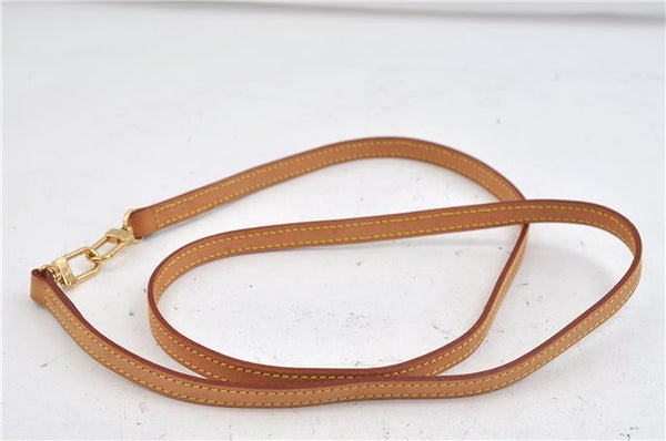 Authentic Louis Vuitton Leather Shoulder Strap Beige 45.7" LV 2295D