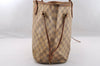 Authentic Louis Vuitton Damier Azur Neverfull MM Tote Bag N51107 LV 2295I