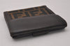 Authentic FENDI Vintage Zucca Bifold Wallet Purse Canvas Leather Brown 2296I