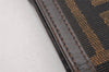 Authentic FENDI Vintage Zucca Bifold Wallet Purse Canvas Leather Brown 2296I