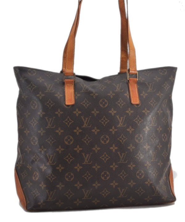 Authentic Louis Vuitton Monogram Cabas Mezzo Shoulder Tote Bag M51151 LV 2297F