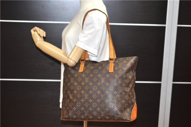 Authentic Louis Vuitton Monogram Cabas Mezzo Shoulder Tote Bag M51151 LV 2297F