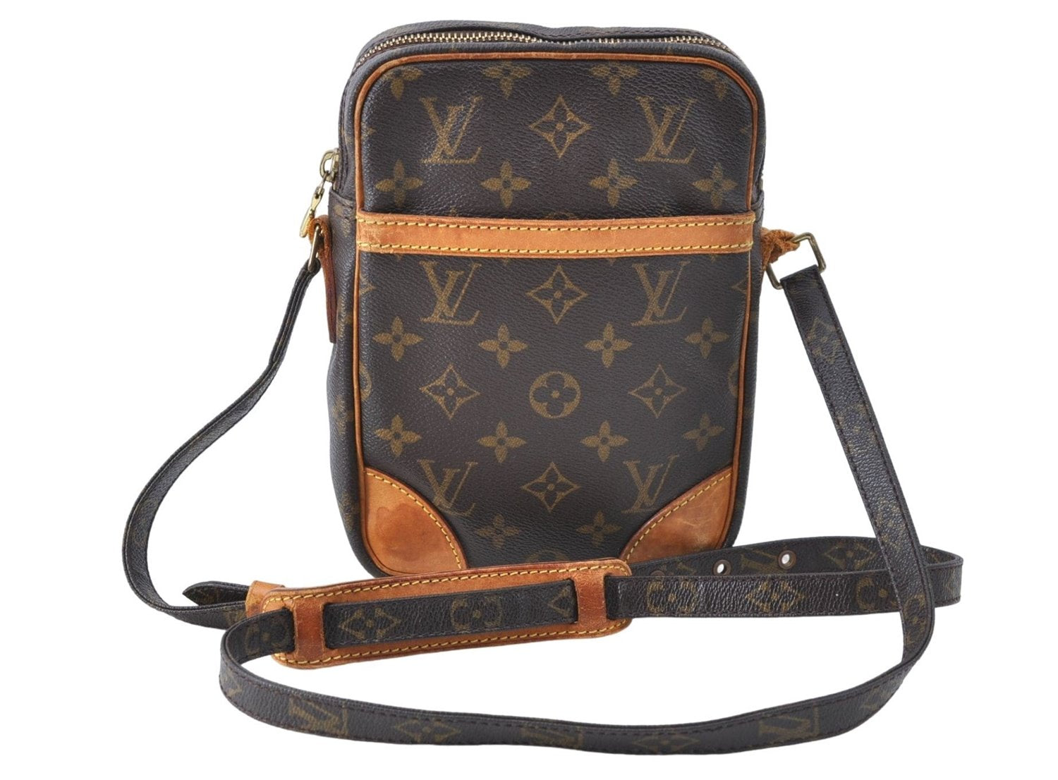 Authentic Louis Vuitton Monogram Danube Shoulder Cross Body Bag M45266 LV 2300B