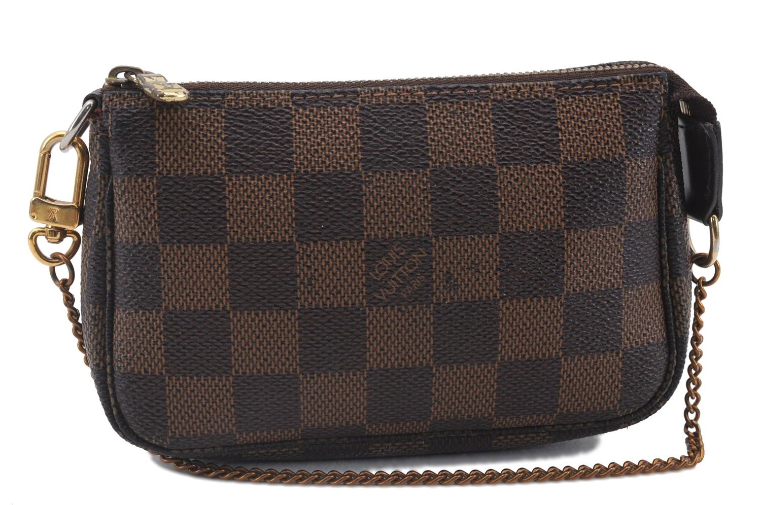 Authentic Louis Vuitton Damier Mini Pochette Accessoires Pouch N58009 LV 2300D