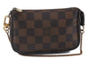 Authentic Louis Vuitton Damier Mini Pochette Accessoires Pouch N58009 LV 2300D