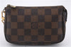 Authentic Louis Vuitton Damier Mini Pochette Accessoires Pouch N58009 LV 2300D