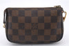 Authentic Louis Vuitton Damier Mini Pochette Accessoires Pouch N58009 LV 2300D