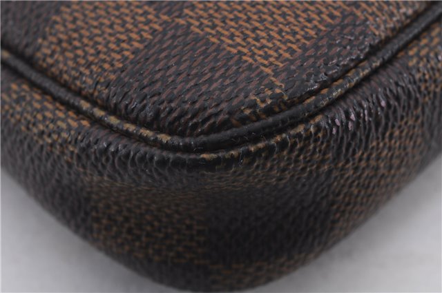 Authentic Louis Vuitton Damier Mini Pochette Accessoires Pouch N58009 LV 2300D