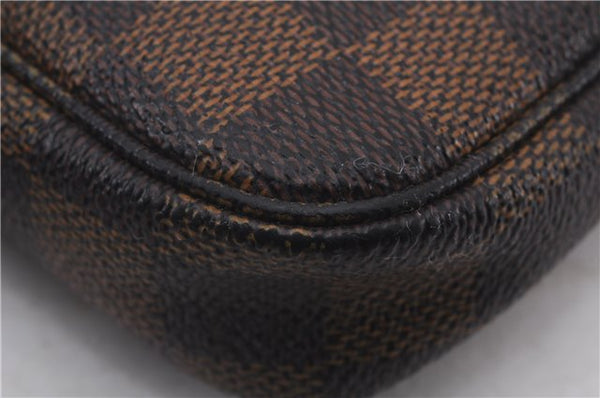 Authentic Louis Vuitton Damier Mini Pochette Accessoires Pouch N58009 LV 2300D