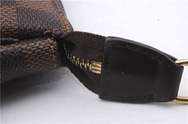 Authentic Louis Vuitton Damier Mini Pochette Accessoires Pouch N58009 LV 2300D