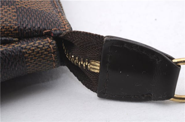 Authentic Louis Vuitton Damier Mini Pochette Accessoires Pouch N58009 LV 2300D