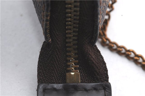 Authentic Louis Vuitton Damier Mini Pochette Accessoires Pouch N58009 LV 2300D