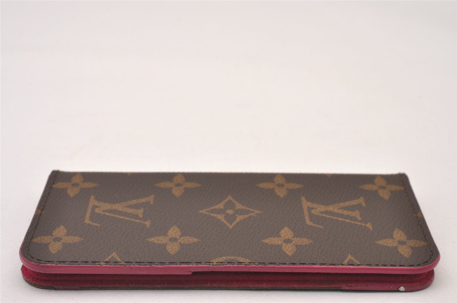 Authentic Louis Vuitton Monogram Folio Iphone 7 8 Case Pink M61906 LV 2302I