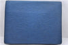 Auth Louis Vuitton Epi Porte Documents Senateur Briefcase M54455 Blue LV 2303D