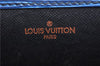 Auth Louis Vuitton Epi Porte Documents Senateur Briefcase M54455 Blue LV 2303D