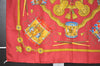 Authentic HERMES Carre 90 Scarf "LES TAMBOURS" Silk Red 2305I