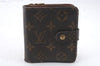 Authentic Louis Vuitton Monogram Compact Zip Bifold Wallet M61667 LV 2307D