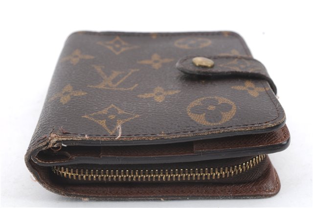 Authentic Louis Vuitton Monogram Compact Zip Bifold Wallet M61667 LV 2307D