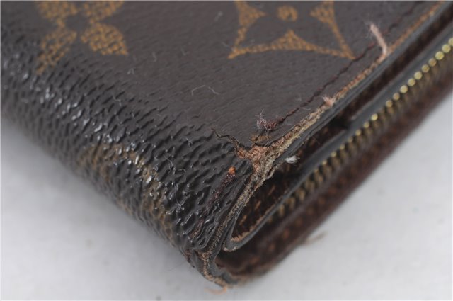 Authentic Louis Vuitton Monogram Compact Zip Bifold Wallet M61667 LV 2307D