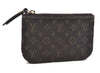 Auth Louis Vuitton Monogram MiniLin Pochette Cles Coin Case M95230 Brown 2309D