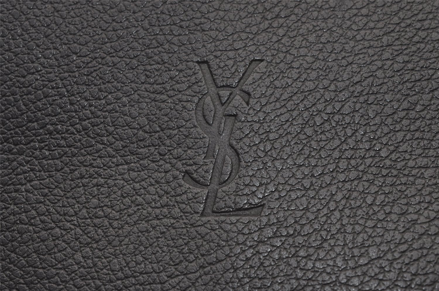 Authentic YVES SAINT LAURENT Vintage Long Wallet Purse Leather Black 2310I