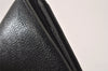 Authentic YVES SAINT LAURENT Vintage Long Wallet Purse Leather Black 2310I