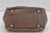 Authentic PRADA GLACE'CALF Leather 2Way Shoulder Hand Bag BN2245 Brown 2311D