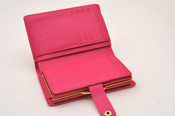 Authentic Louis Vuitton Vernis Portefeuille Viennois Wallet Pink M91254 LV 2312I