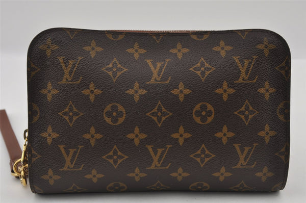 Authentic Louis Vuitton Monogram Orsay Clutch Hand Bag Purse M51790 LV 2313I