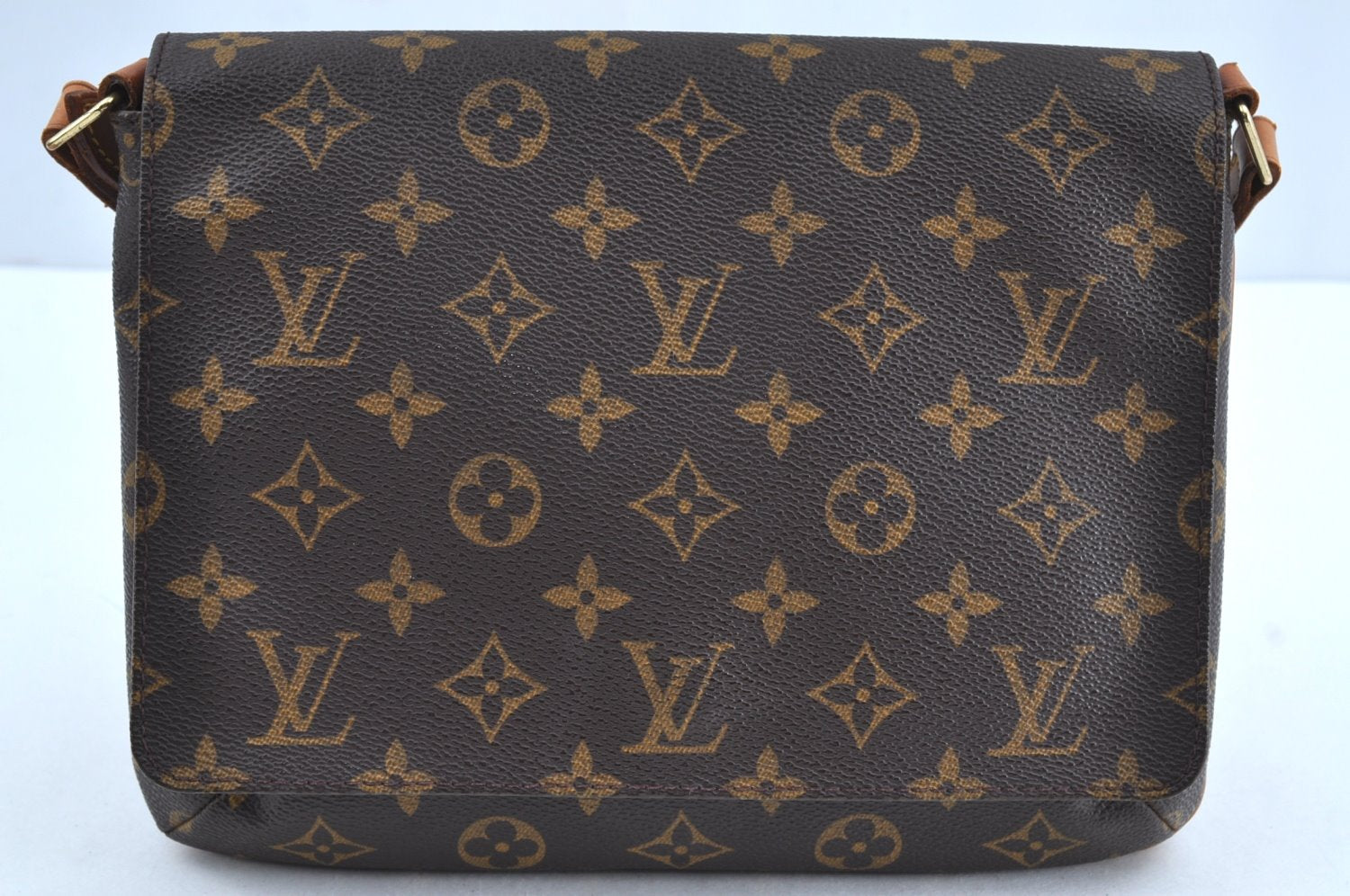 Authentic Louis Vuitton Monogram Musette Tango Shoulder Bag M51257 LV 2314F