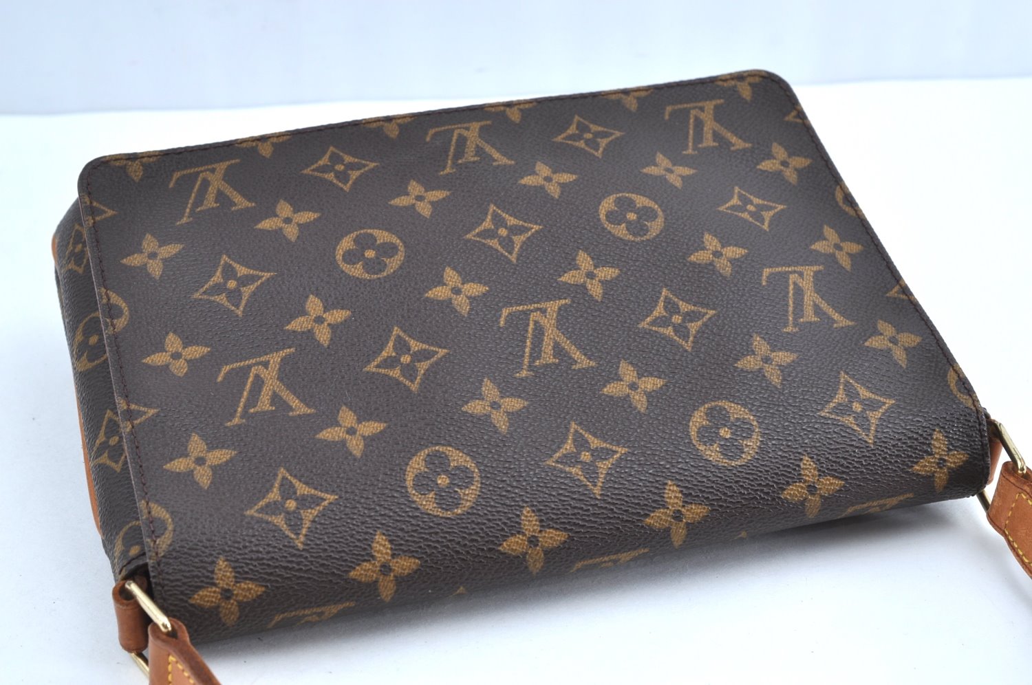 Authentic Louis Vuitton Monogram Musette Tango Shoulder Bag M51257 LV 2314F