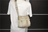 Authentic PRADA Nylon Leather Shoulder Cross Body Bag Purse Beige 2315D