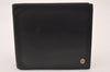 Authentic Cartier Pasha Vintage Bifold Wallet Purse Leather Black 2316I