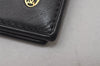 Authentic Cartier Pasha Vintage Bifold Wallet Purse Leather Black 2316I