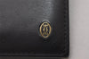 Authentic Cartier Pasha Vintage Bifold Wallet Purse Leather Black 2316I