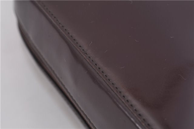 Authentic GUCCI Shoulder Hand Bag Purse Leather Bordeaux Purple 2317D