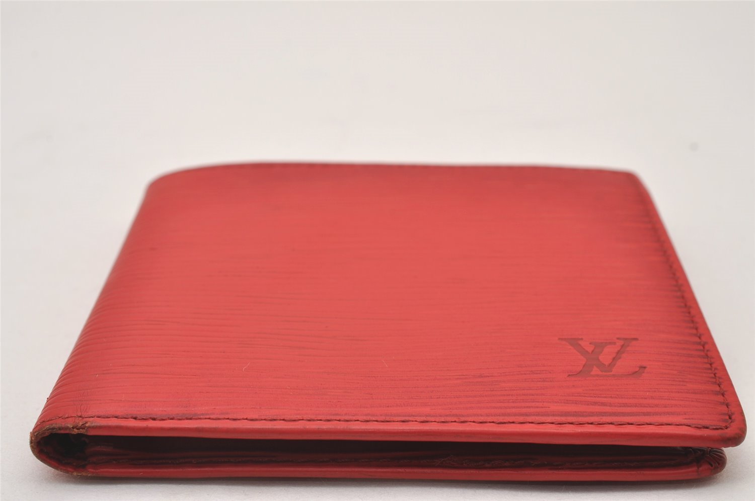 Auth Louis Vuitton Epi Porte Billet Carte Credit Monnaie Wallet M6354E Red 2317I