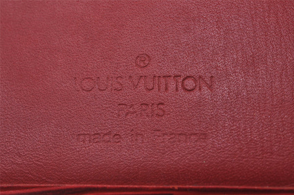 Auth Louis Vuitton Epi Porte Billet Carte Credit Monnaie Wallet M6354E Red 2317I