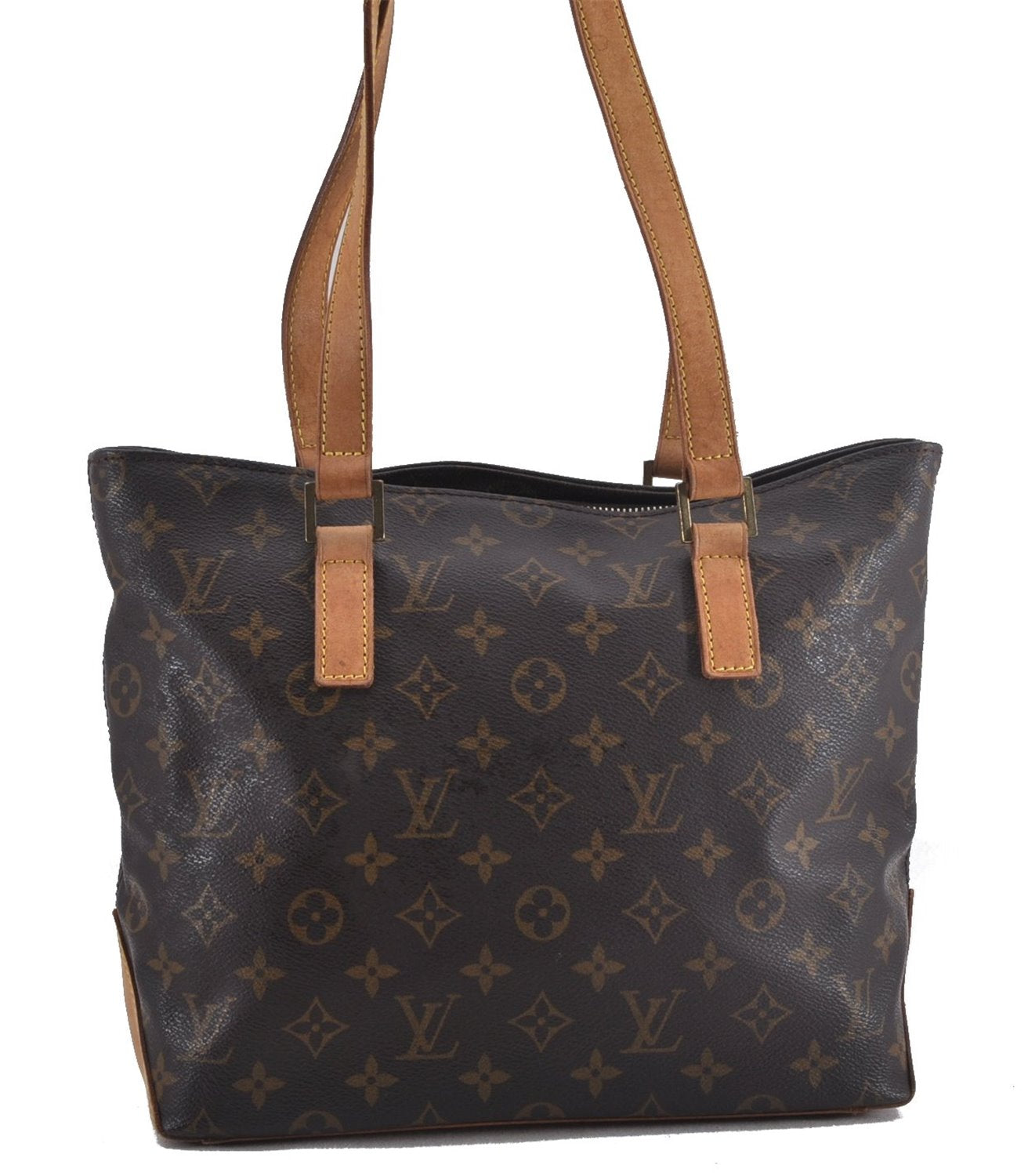 Authentic Louis Vuitton Monogram Cabas Piano Shoulder Tote Bag M51148 LV 2318F