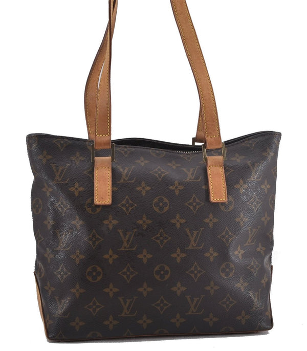 Authentic Louis Vuitton Monogram Cabas Piano Shoulder Tote Bag M51148 LV 2318F
