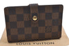 Authentic Louis Vuitton Damier Portefeuille Viennois Wallet N61674 LV 2318I