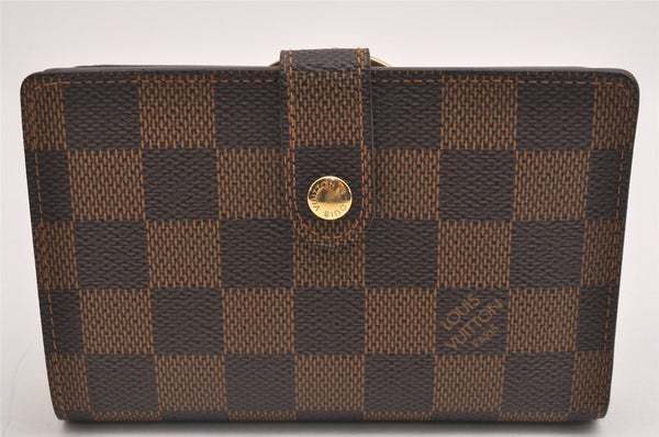 Authentic Louis Vuitton Damier Portefeuille Viennois Wallet N61674 LV 2318I