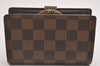 Authentic Louis Vuitton Damier Portefeuille Viennois Wallet N61674 LV 2318I