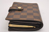 Authentic Louis Vuitton Damier Portefeuille Viennois Wallet N61674 LV 2318I