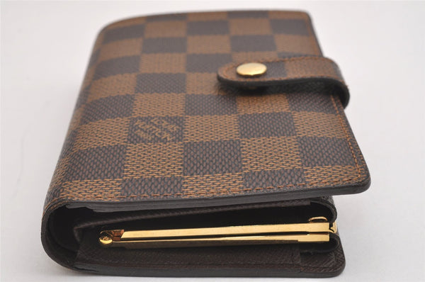 Authentic Louis Vuitton Damier Portefeuille Viennois Wallet N61674 LV 2318I