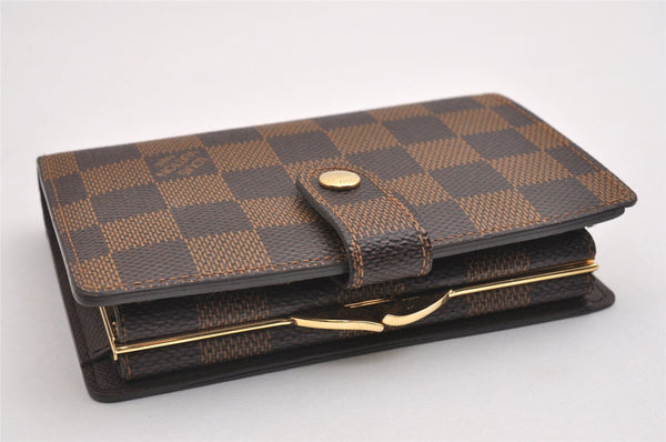 Authentic Louis Vuitton Damier Portefeuille Viennois Wallet N61674 LV 2318I